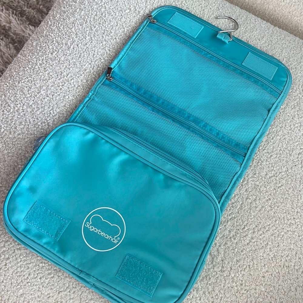 Sugar bear makeup/skincare pouch blue